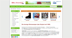 Desktop Screenshot of dieanzeige.de