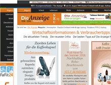 Tablet Screenshot of dieanzeige.info